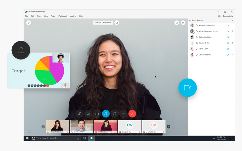 Cisco Webexの画面イメージ