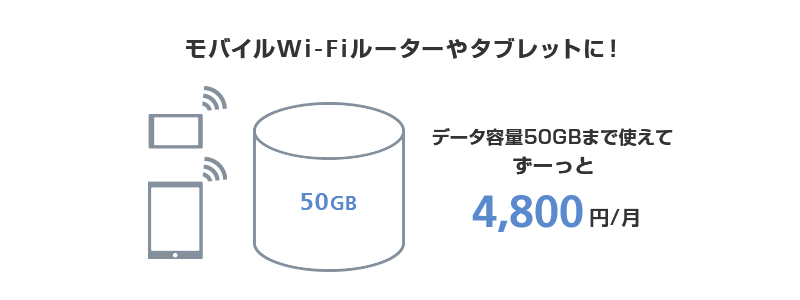 データ通信専用50GBプラン