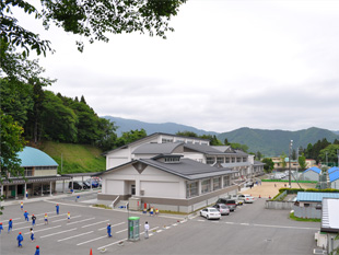 狭くなった校庭