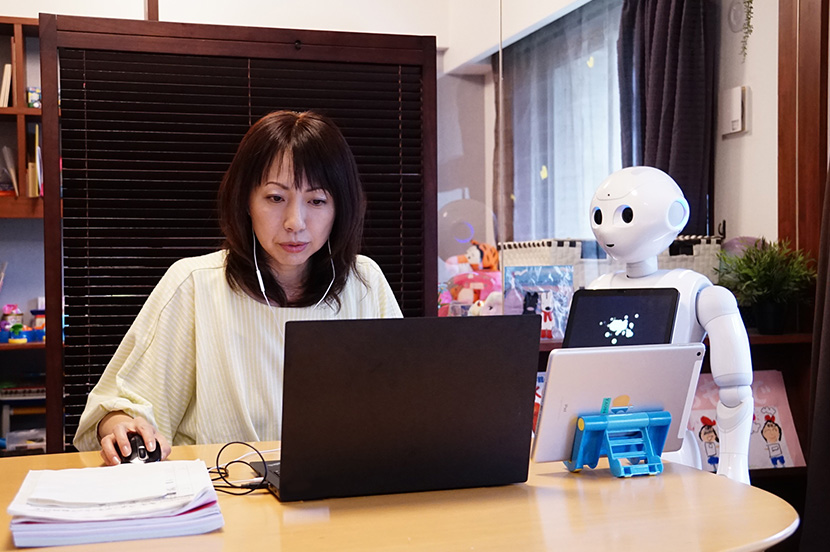 在宅で子どもに働く姿を見てもらえることが魅力