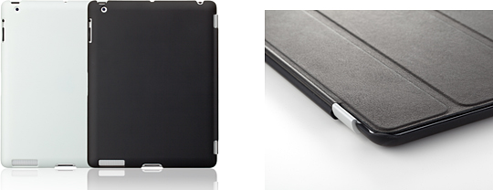 SoftBank SELECTION ラバーケース for iPad(3rd/2nd)/iPad Smart Cover併用タイプ