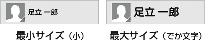 文字サイズ変更