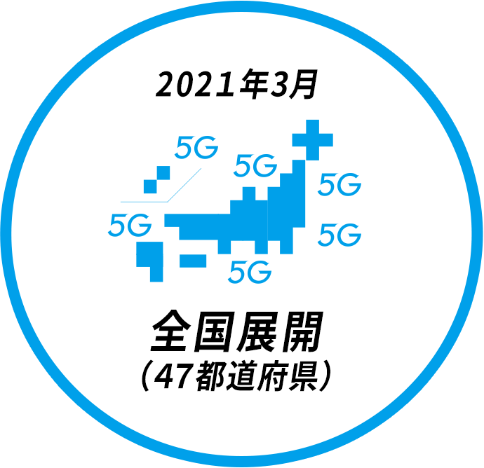 2021年3月 全国展開(47都道府県)