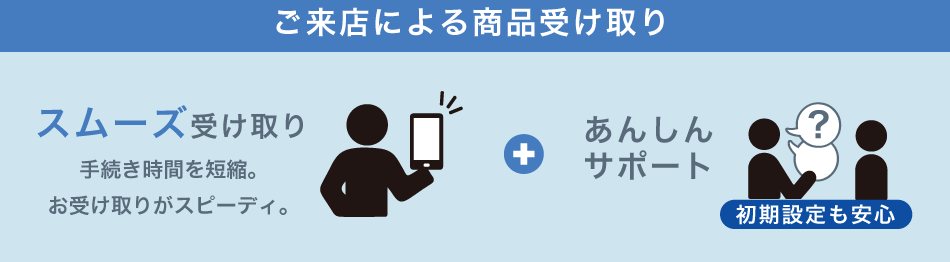 ご来店による商品受け取り