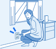 工事不要!電源を入れるだけ!