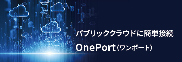 パブリッククラウドに簡単接続 OnePort（ワンポート）