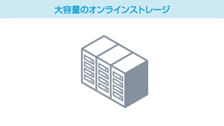 大容量のオンラインストレージ