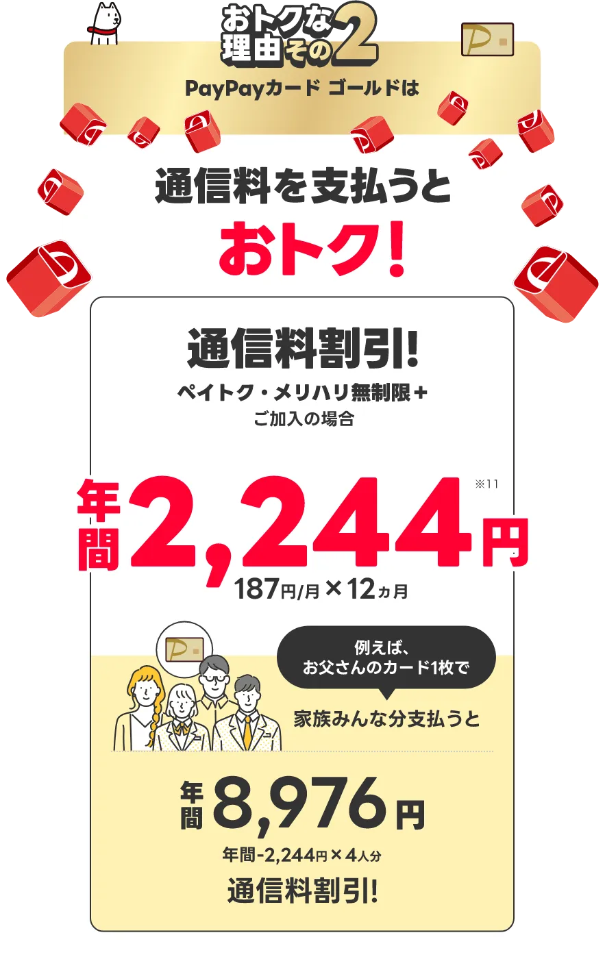 おトクな理由その2 ペイトク／メリハリ無制限＋ ご加入の場合