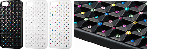 SoftBank SELECTION ラインストーンケース for iPhone 5