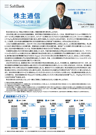 2024年度上期 株主通信