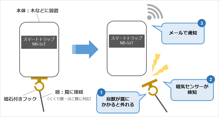 Nb Iotを活用した鳥獣罠センサーを日本で初めて開発し 伊那市で鳥獣被害の軽減に向けた実証事業を開始 プレスリリース ニュース 企業 Ir ソフトバンク