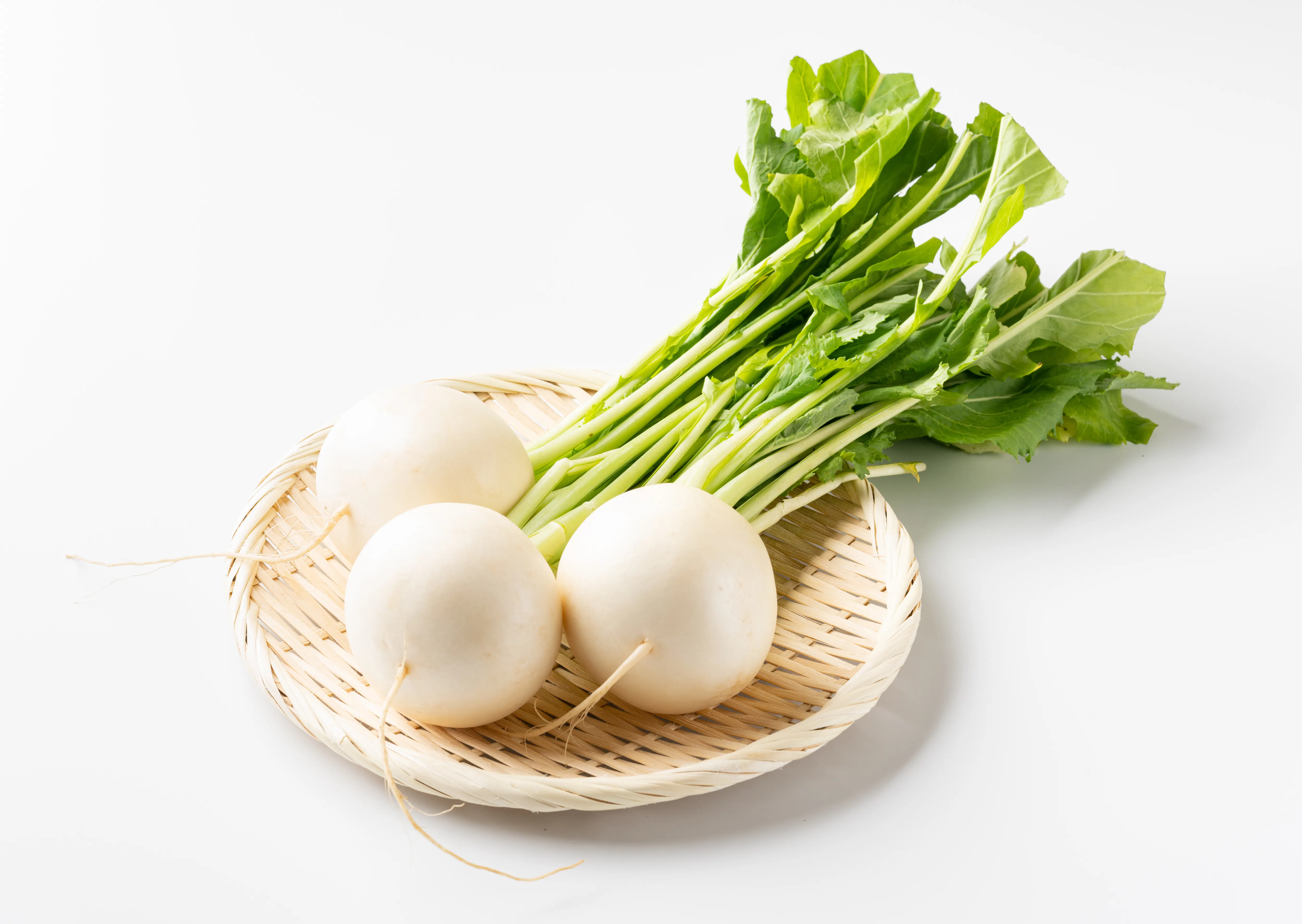 収穫したかぶの写真