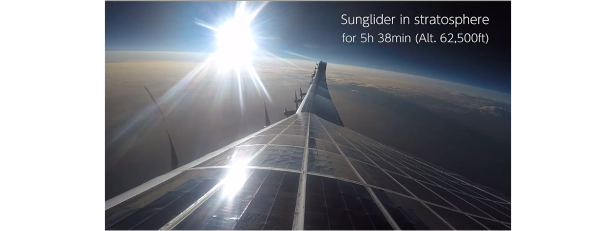 ソフトバンクが開発中のHAPS機体「Sunglider」