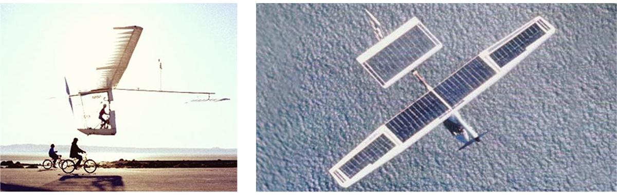ゴッサマー・アルバトロスとソーラー・チャレンジャー（出典：NASA）