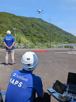 HAPS communications test with a drone