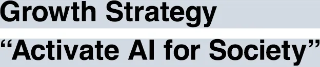 Growth Strategy &ldquo;Activate AI for Society&rdquo;