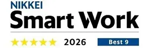 Achieves highest five star rating in the NIKKEI Smart Work Management Survey