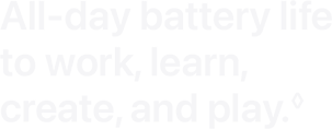 Apple M3 chip powers Apple Intelligence, incredible performance, and advanced graphics.
