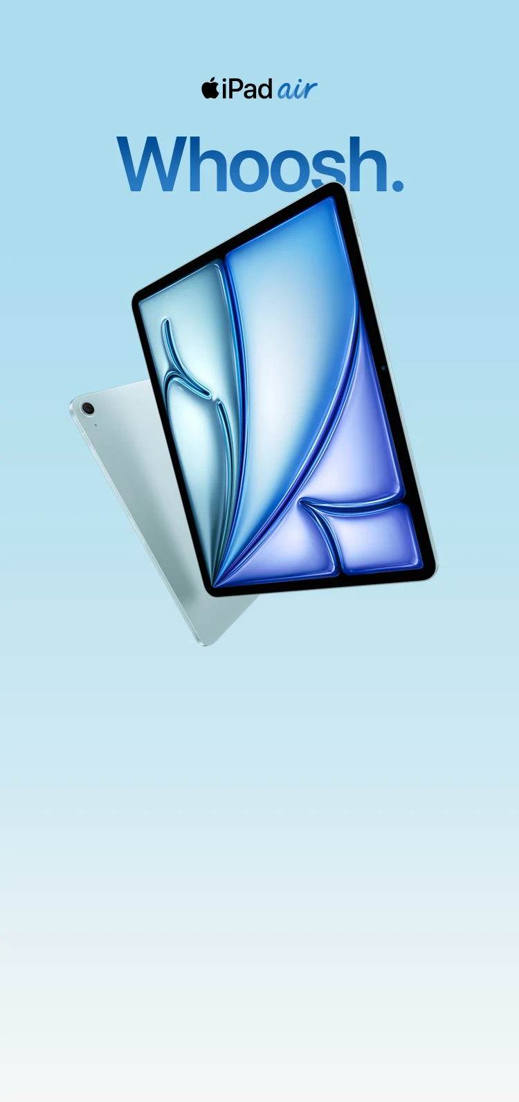 iPad air Whoosh.