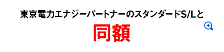 東京電力エナジーパートナーのスタンダードS/Lと同額＊