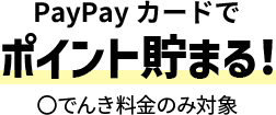 PayPayカードでポイント貯まる！