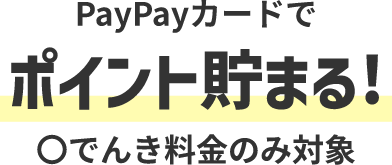 PayPayカードでポイント貯まる！
