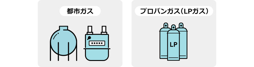 都市ガス プロパンガス（LPガス）