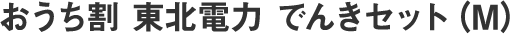 おうち割 東北電力 でんきセット（M）