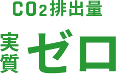 CO2排出量実質ゼロ