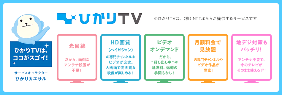 ひかりTVはここがスゴイ!