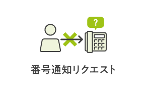 番号通知リクエストサービス※3,4