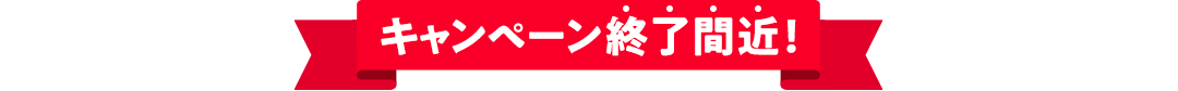 キャンペーン終了間近!