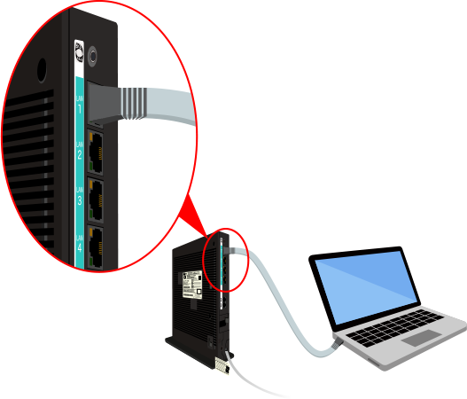 Web設定画面を開きます。