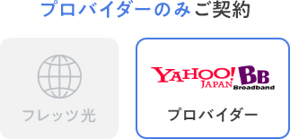 プロバイダーのみご契約 Yahoo!BB プロバイダー