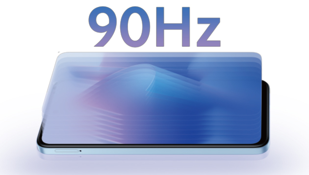 画面リフレッシュレートは最大で90Hzに対応