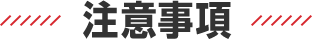注意事項
