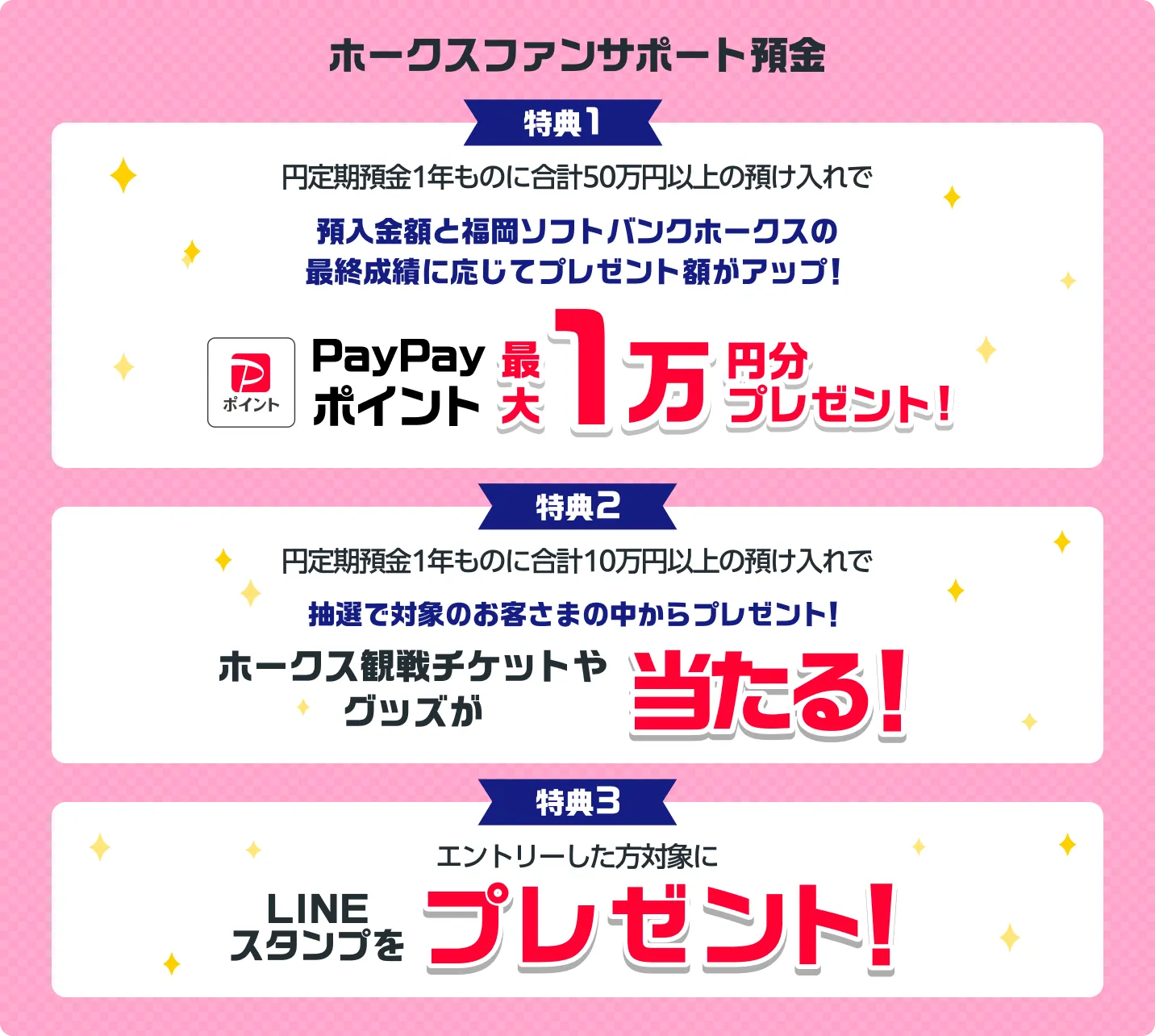 ホークスファンサポート預金