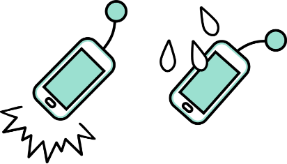 試験をクリアした耐衝撃設計 お子さまのさまざまな利用にも気兼ねなく使える防水・防塵対応