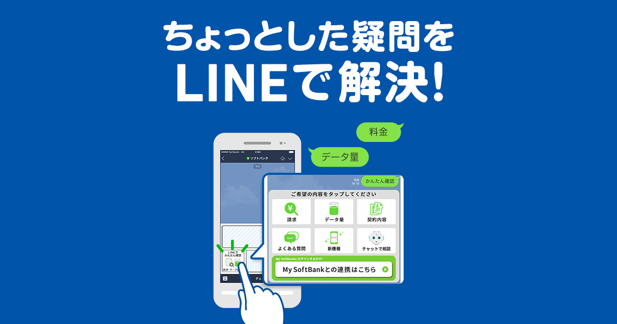 Lineトークサポート スマートフォン 携帯電話 ソフトバンク