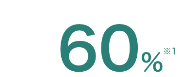 60%※1