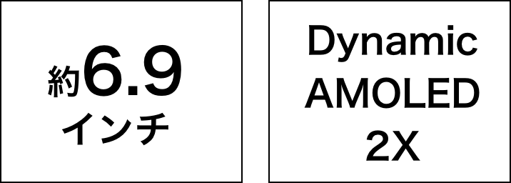約6.9インチ、Dynamic AMOLED 2X