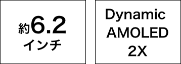 約6.9インチ、Dynamic AMOLED 2X