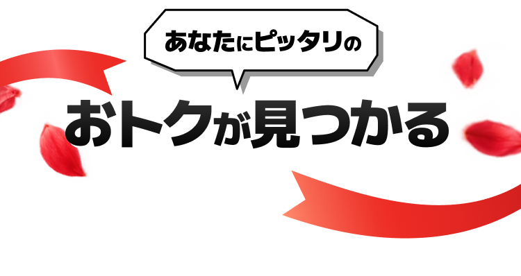 あなたにピッタリのおトクが見つかる