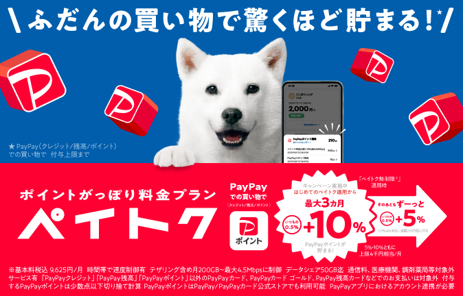 ポイントがっぽり料金プラン ペイトク