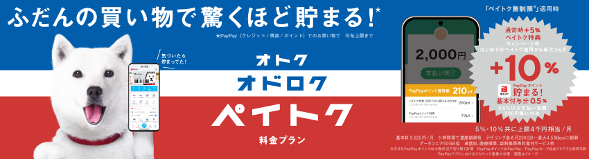 オトク オドロク ペイトク 料金プラン