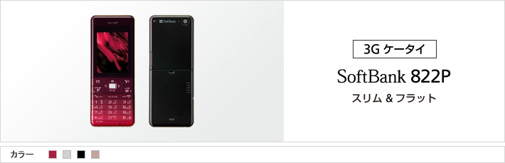 822P：スリム&フラット